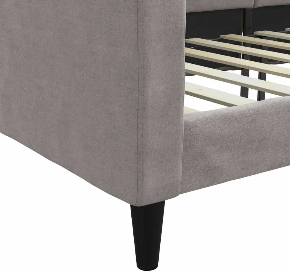 Sofa, taupe spalvos, 100x200cm, audinys