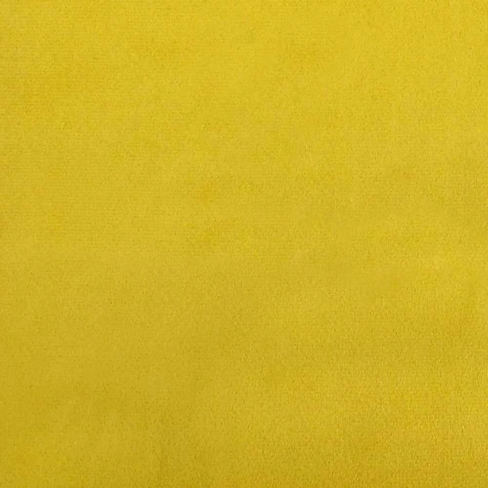 Lova su čiužiniu, geltonos spalvos, 100x200cm, aksomas