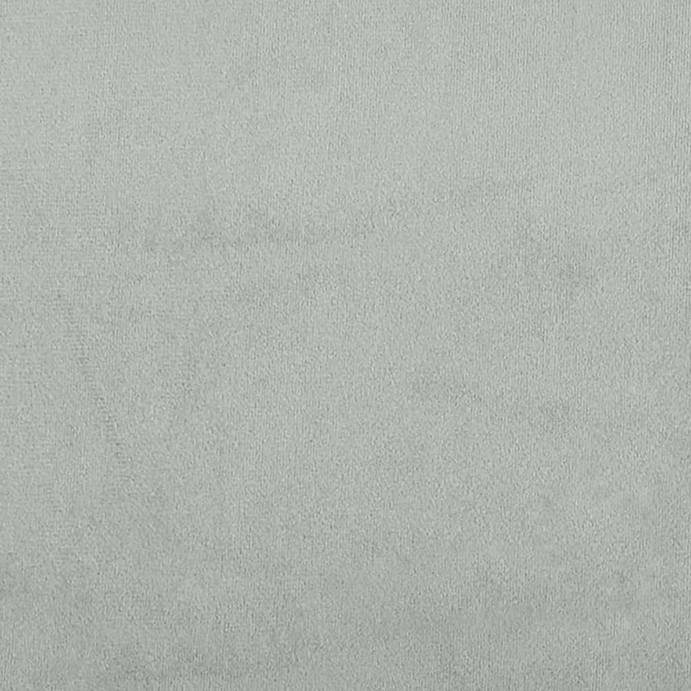 Lova su čiužiniu, šviesiai pilkos spalvos, 160x200cm, aksomas