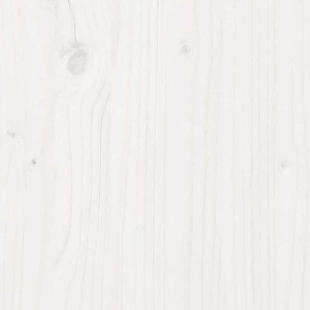 Lova su knygų spinta be čiužinio, balta, 160x200cm, pušis