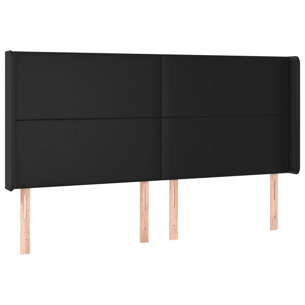 Lova su spyruoklėmis/čiužiniu/LED, juoda 200x200cm dirbtinė oda
