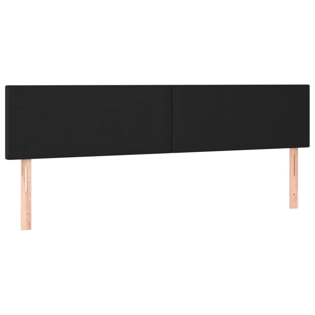 Lova su spyruoklėmis ir čiužiniu, juoda,160x200cm, dirbtinė oda