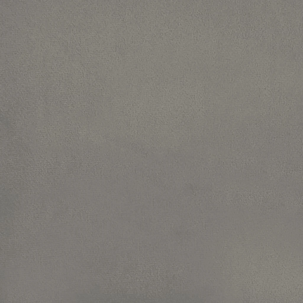 Lova su spyruoklėmis ir čiužiniu, pilka, 140x190 cm, aksomas