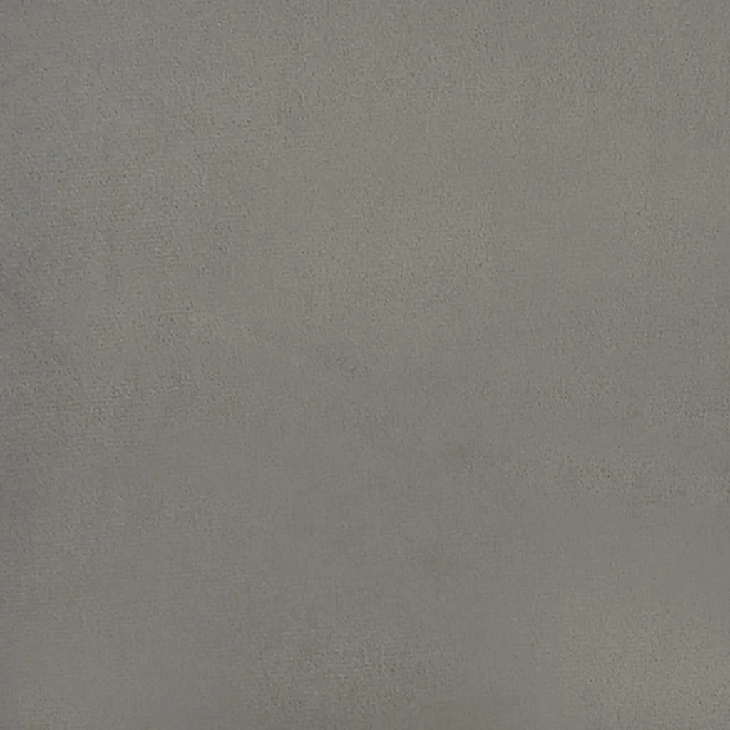Lova su spyruoklėmis ir čiužiniu, pilka, 200x200 cm, aksomas