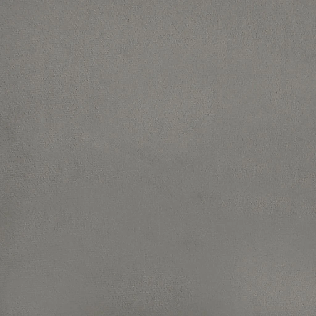 Lova su spyruoklėmis ir čiužiniu, pilka, 140x200 cm, aksomas