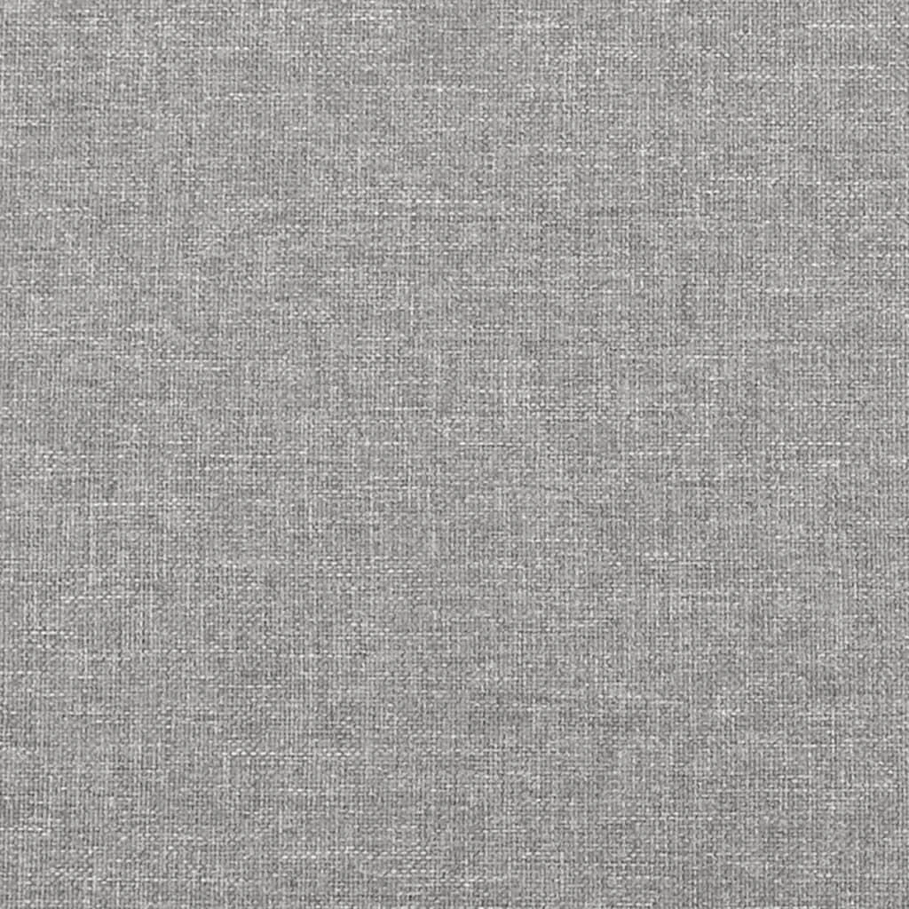 Lova su spyruoklėmis ir čiužiniu, pilka, 120x200cm, audinys