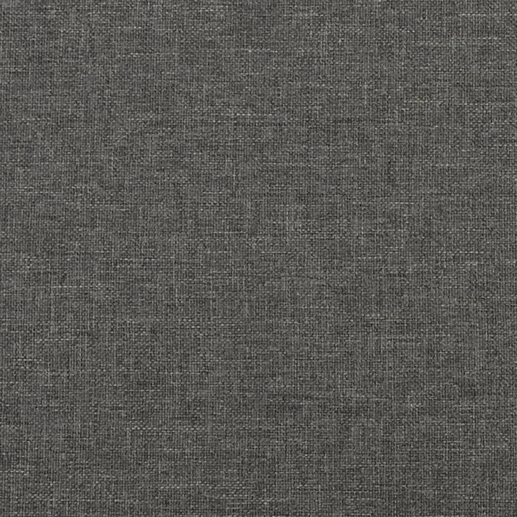 Lova su spyruoklėmis ir čiužiniu, tamsiai pilka, 140x200 cm