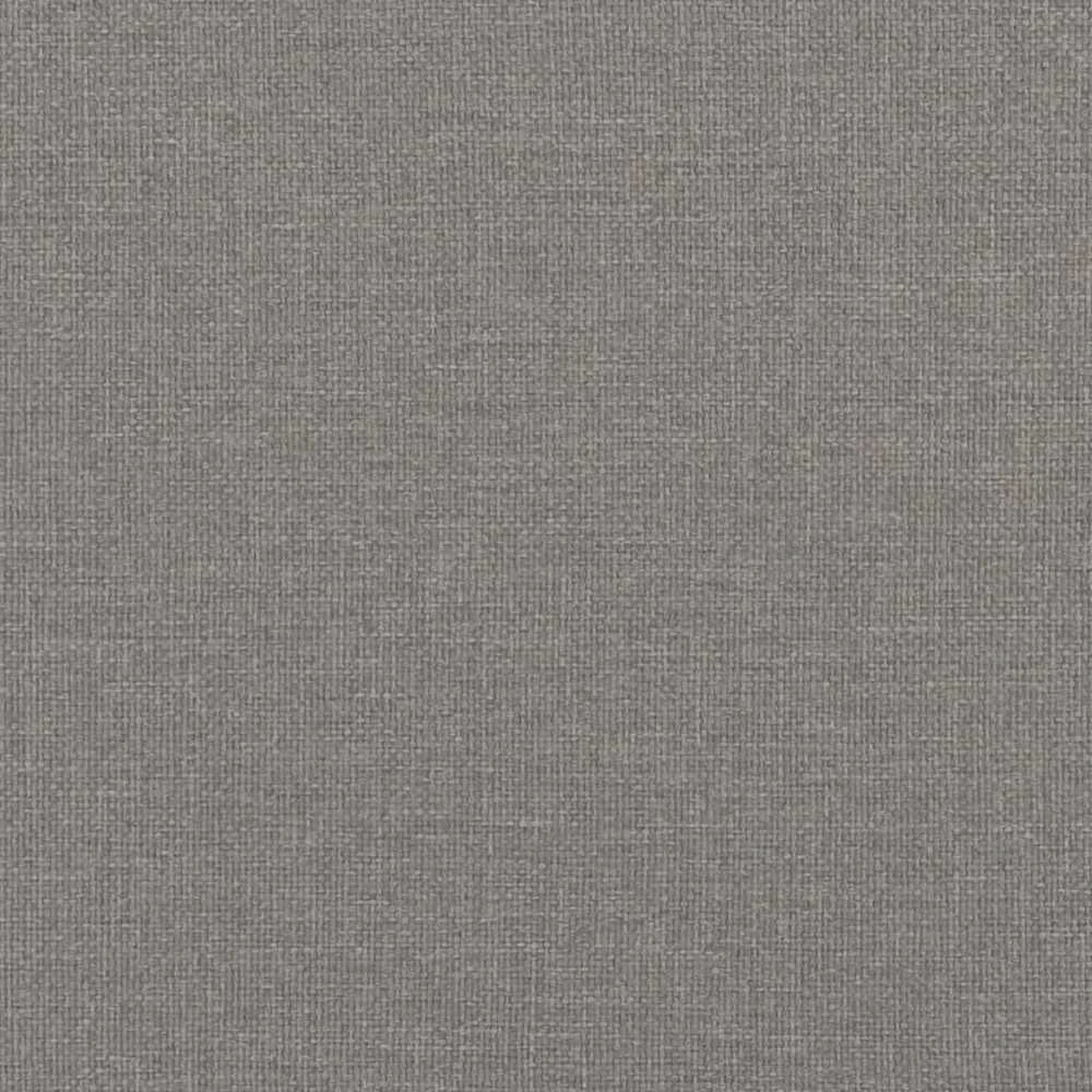Lova su spyruoklėmis ir čiužiniu, taupe, 140x190 cm, audinys