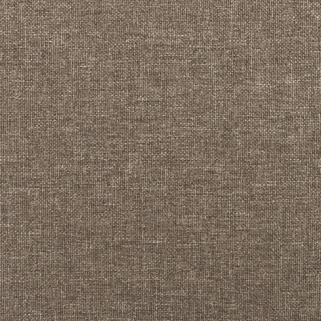 Lova su spyruoklėmis ir čiužiniu, taupe, 100x200cm, audinys