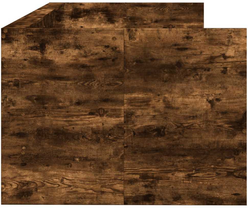 Lova Kušetė su stalčiais be čiužinio, dūminio ąžuolo, 90x190 cm