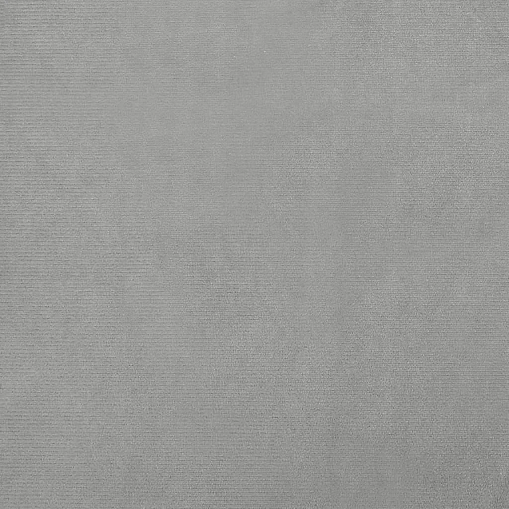 Lova šunims, šviesiai pilkos spalvos, 70x40x24cm, aksomas