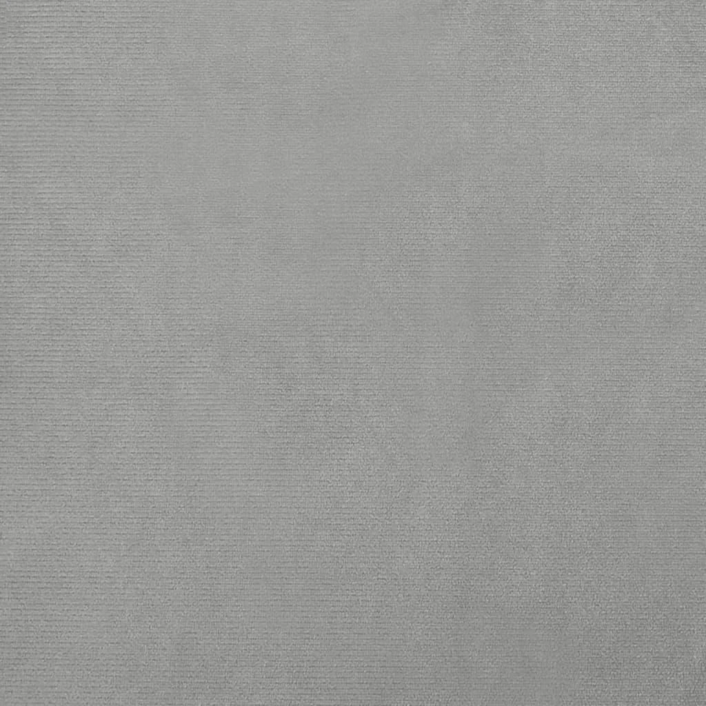 Lova šunims, šviesiai pilkos spalvos, 70x45x30cm, aksomas