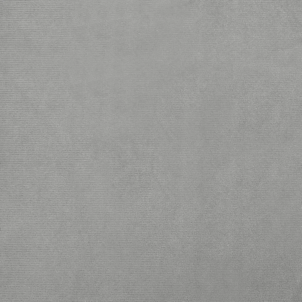 Lova šunims, šviesiai pilkos spalvos, 70x45x33cm, aksomas
