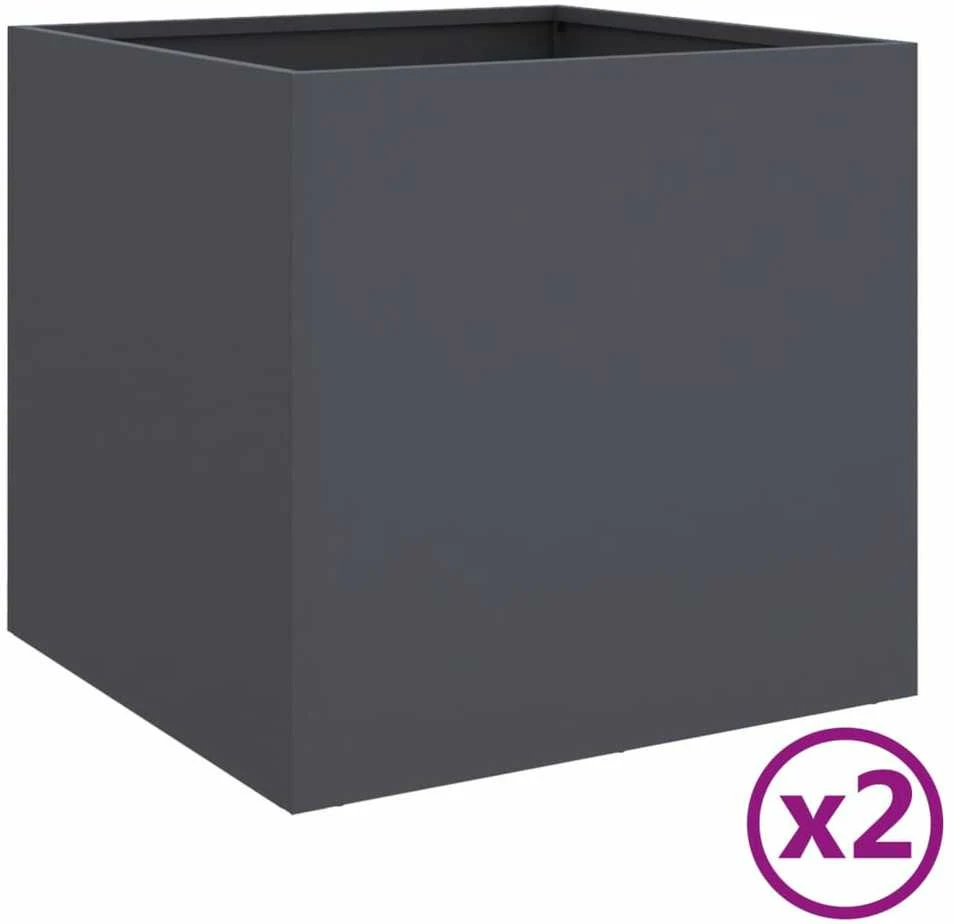 Loveliai, 2vnt., antracito, 42x40x39cm, valcuotas plienas