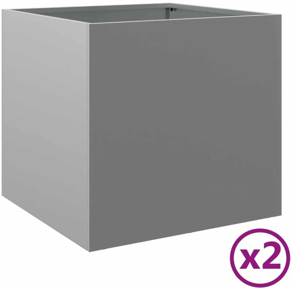 Loveliai, 2vnt., sidabriniai, 49x47x46cm, galvanizuotas plienas