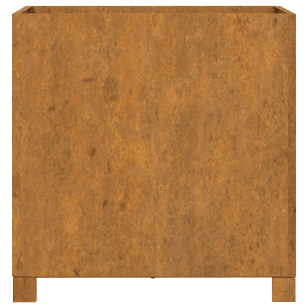 Loveliai su kojelėm, 2vnt., rūdžių, 49x47x50cm, Corten plienas