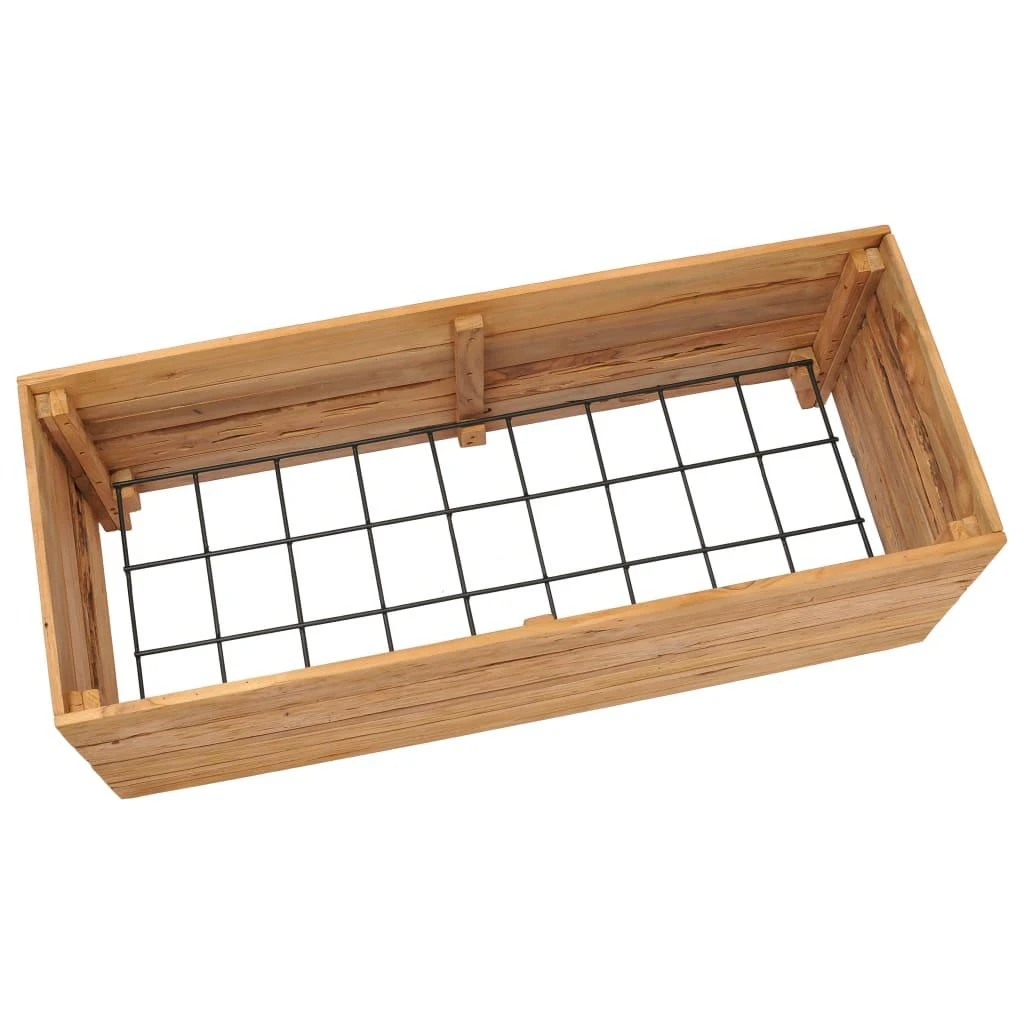 Aukštas lovelis, 100x40x38cm, perdirbtas tikmedis ir plienas