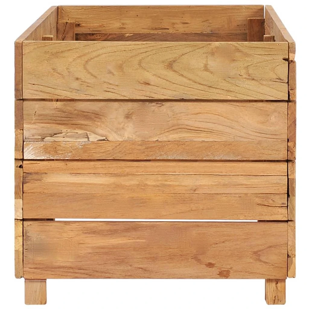 Aukštas lovelis, 100x40x38cm, perdirbtas tikmedis ir plienas