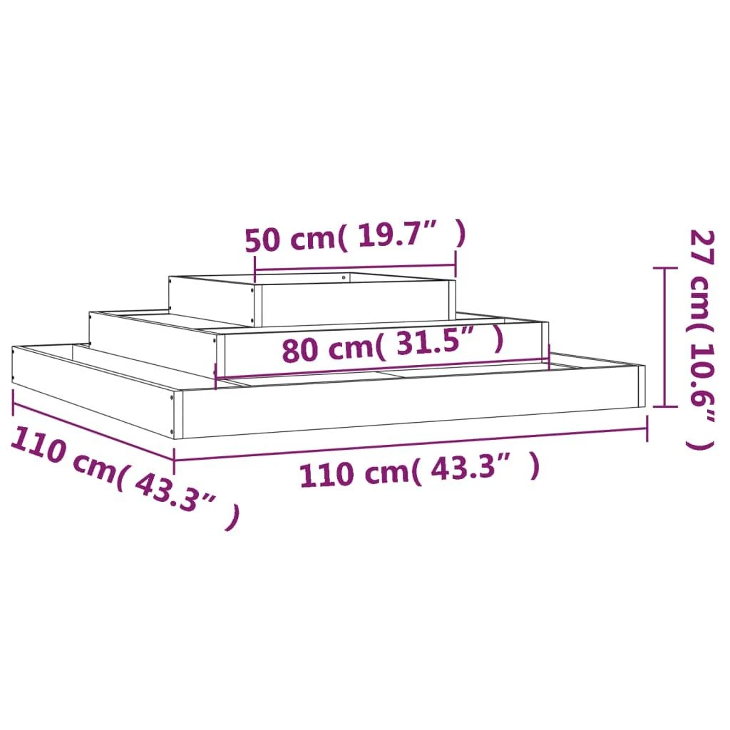 Lovelis, 110x110x27cm, douglas eglės medienos masyvas