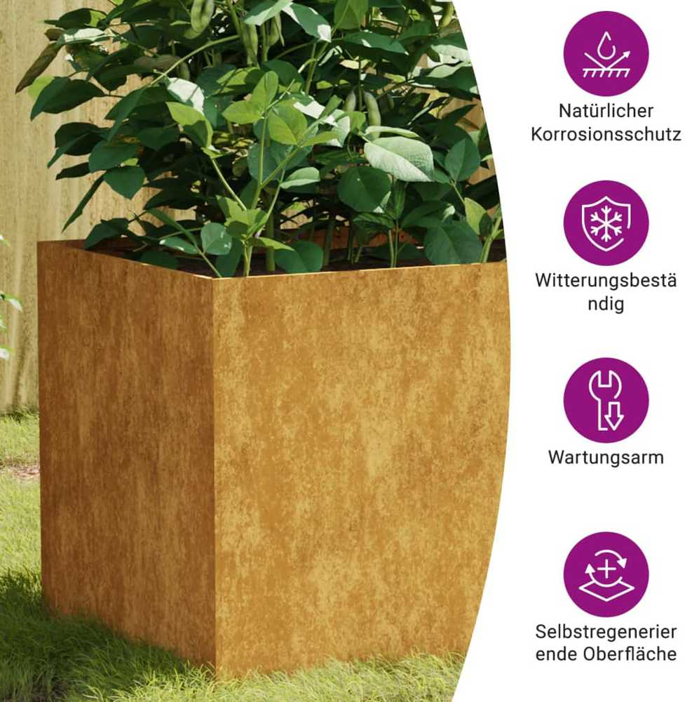 Lovelis, 80x40x40cm, Corten plienas