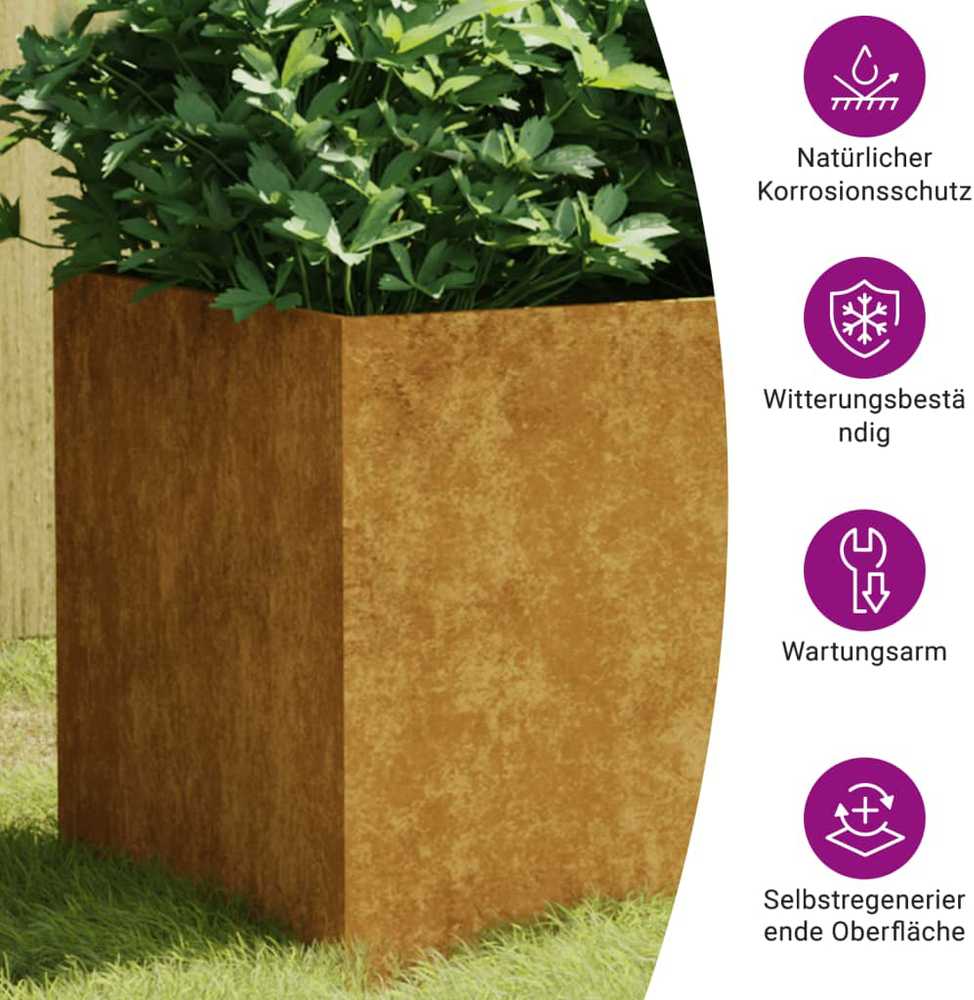 Lovelis, 80x40x40cm, Corten plienas