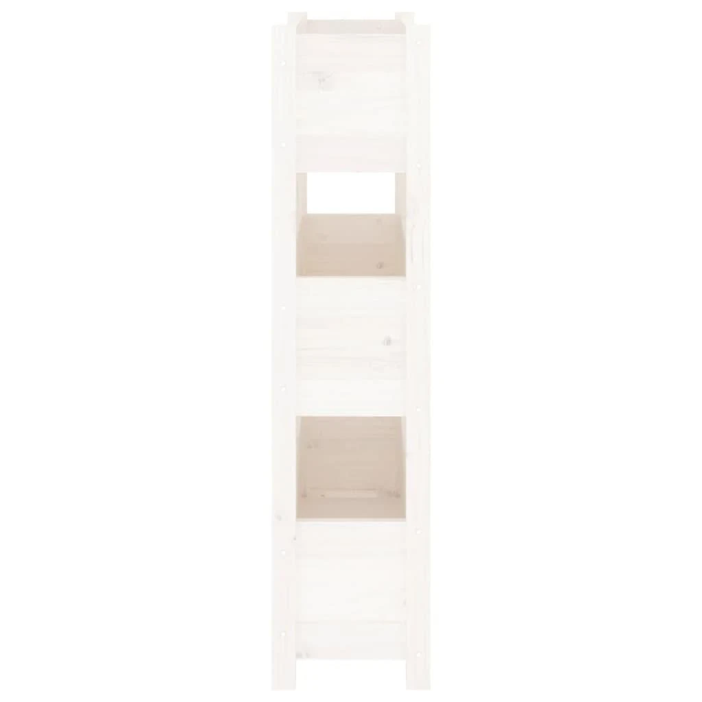Lovelis, baltas, 77x25x104,5cm, pušies medienos masyvas