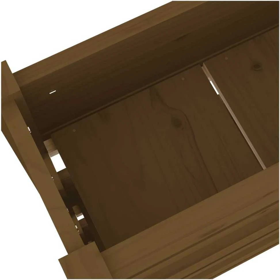 Lovelis, medaus rudas, 77x25x104,5cm, pušies medienos masyvas