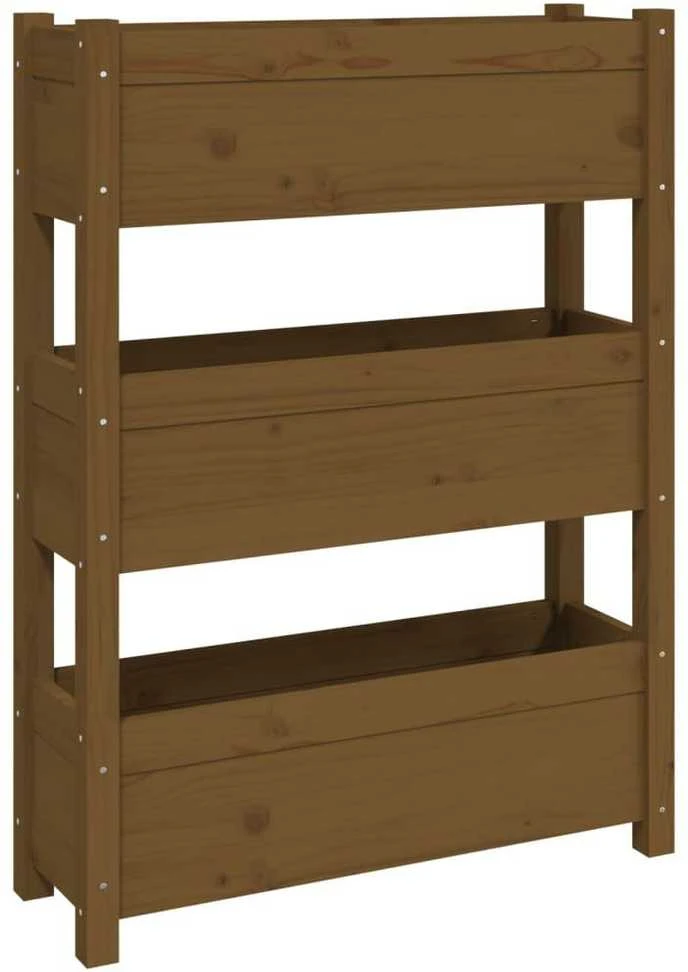 Lovelis, medaus rudas, 77x25x104,5cm, pušies medienos masyvas