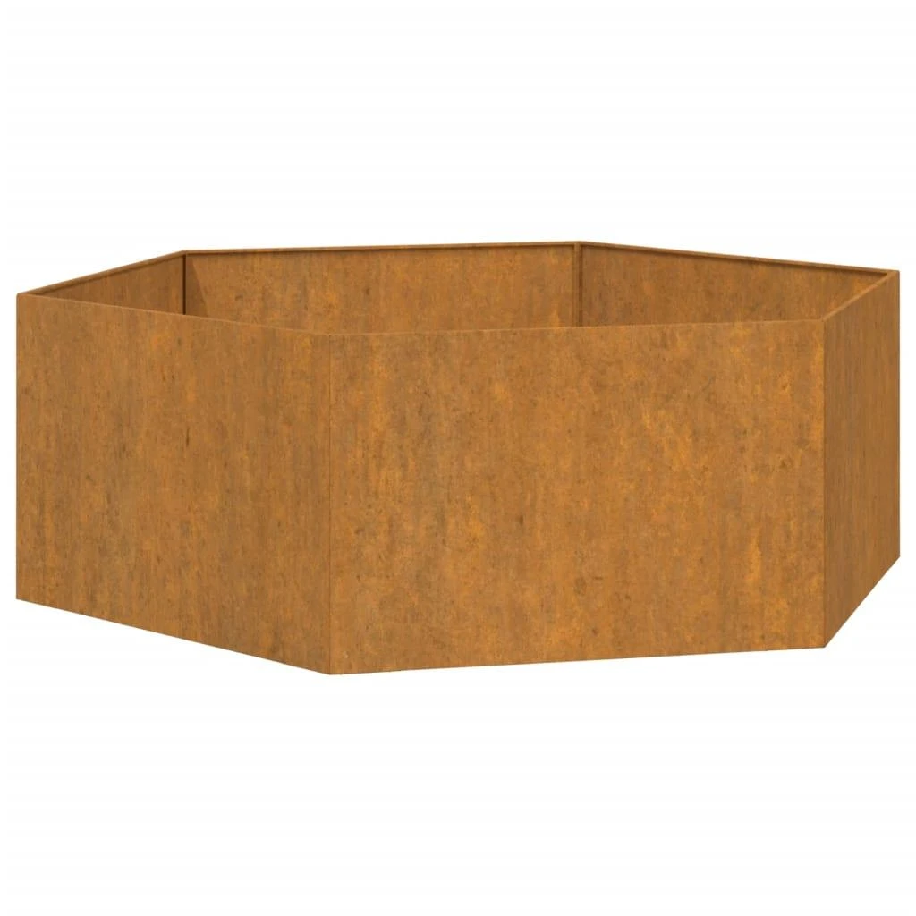 Lovelis, rūdžių spalvos, 138x120x45 cm, Corten plienas