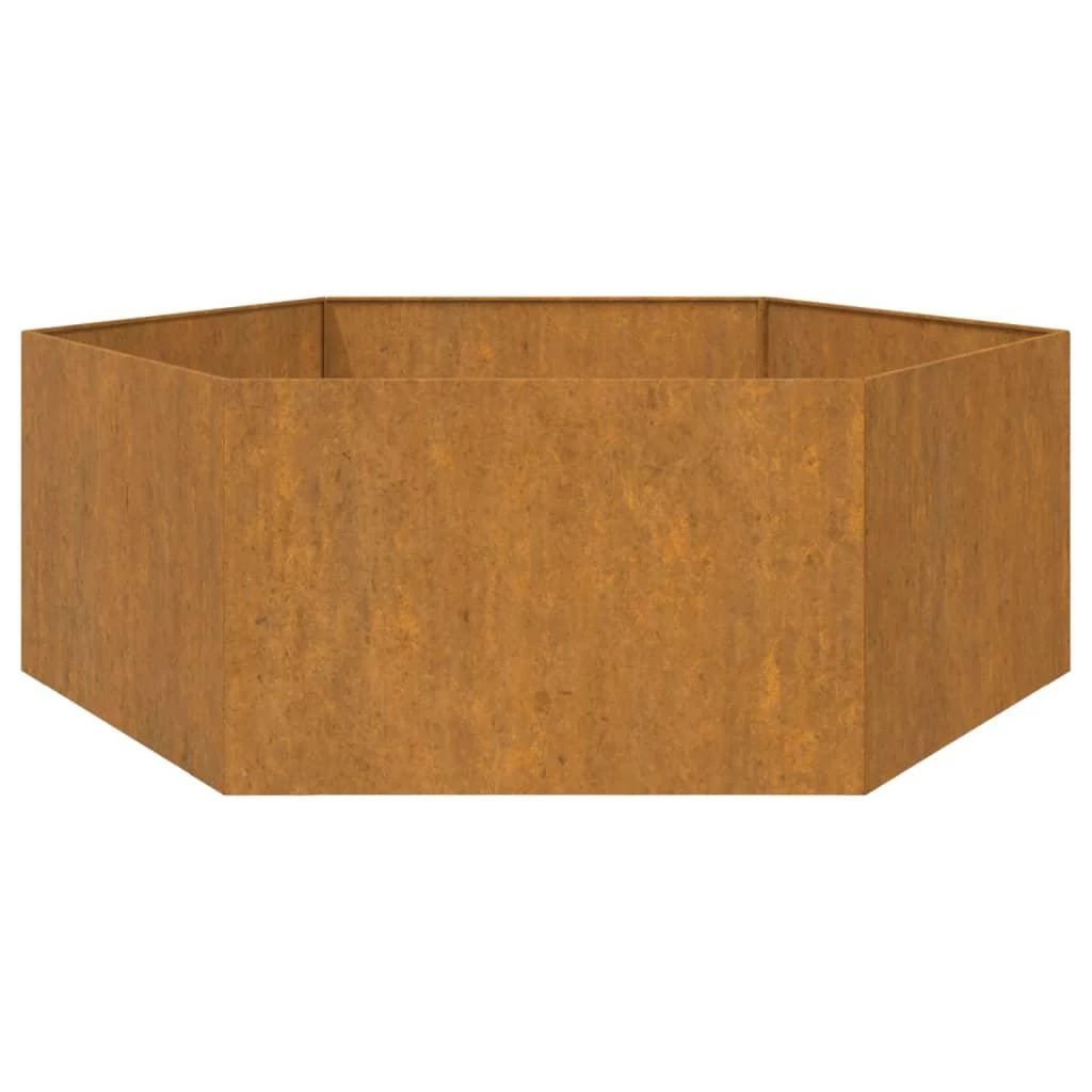 Lovelis, rūdžių spalvos, 138x120x45 cm, Corten plienas