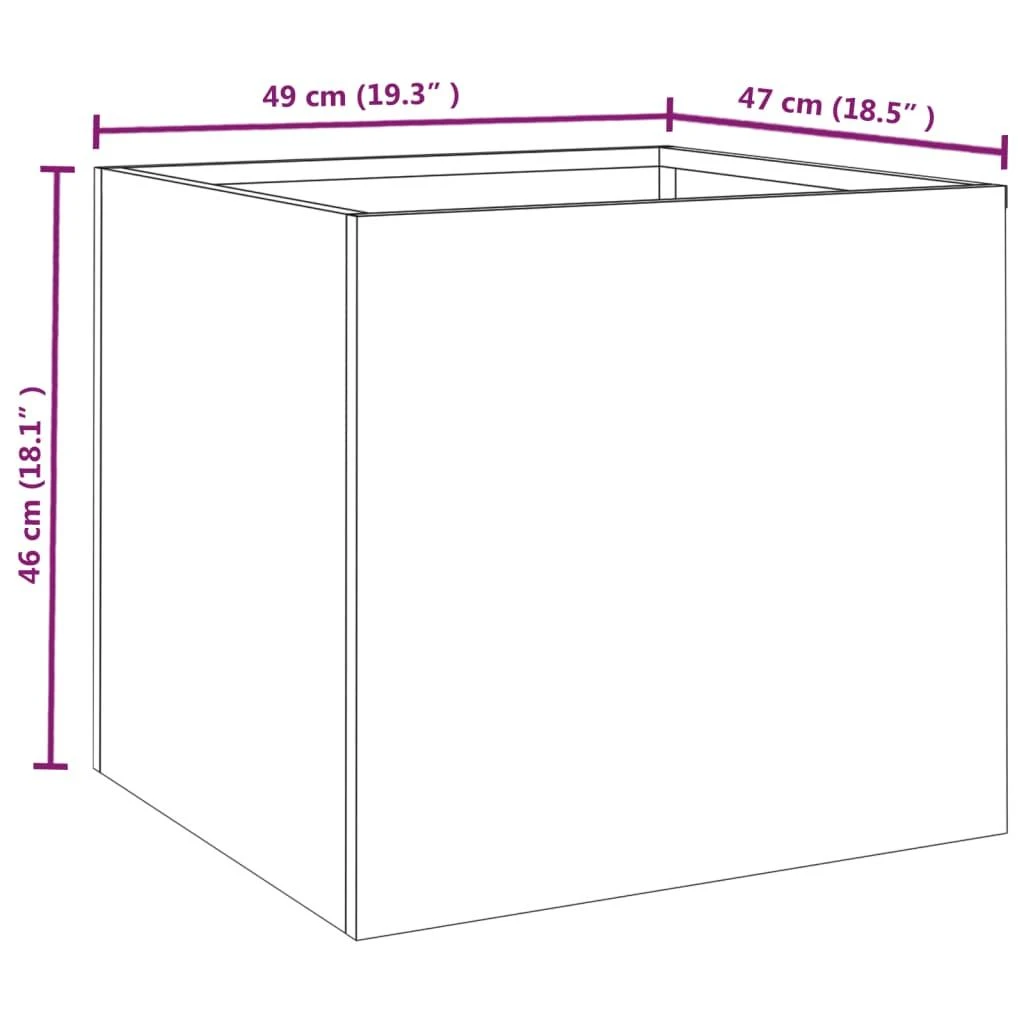Lovelis, 49x47x46cm, Corten plienas
