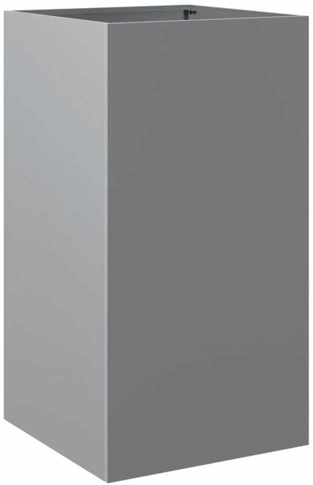 Lovelis, sidabrinės spalvos, 42x38x75cm, galvanizuotas plienas