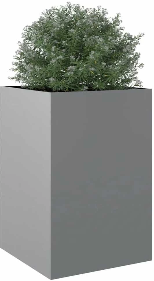 Lovelis, sidabrinės spalvos, 52x48x75cm, galvanizuotas plienas