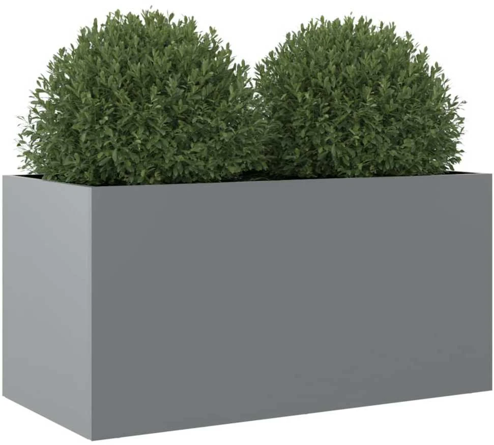 Lovelis, sidabrinės spalvos, 62x30x29cm, galvanizuotas plienas