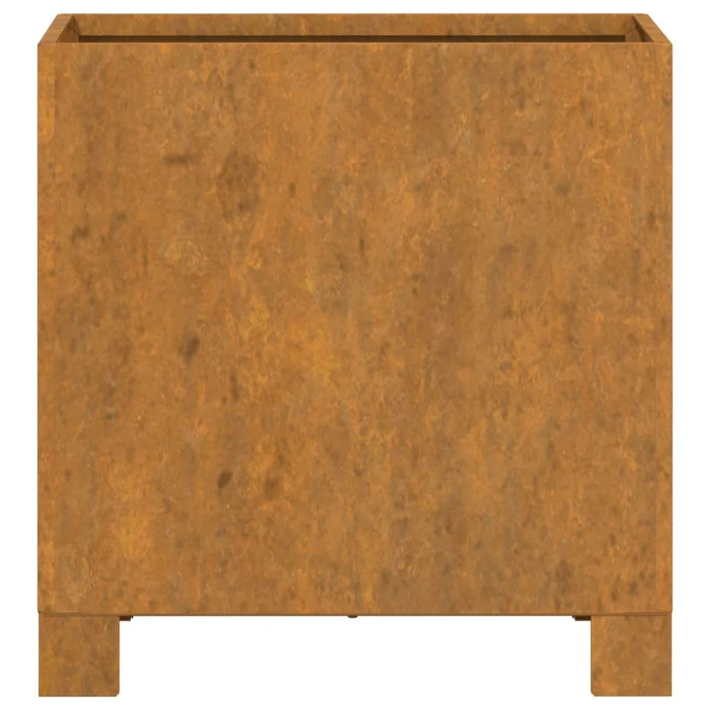 Lovelis su kojelėmis, rūdžių, 32x30x33cm, Corten plienas