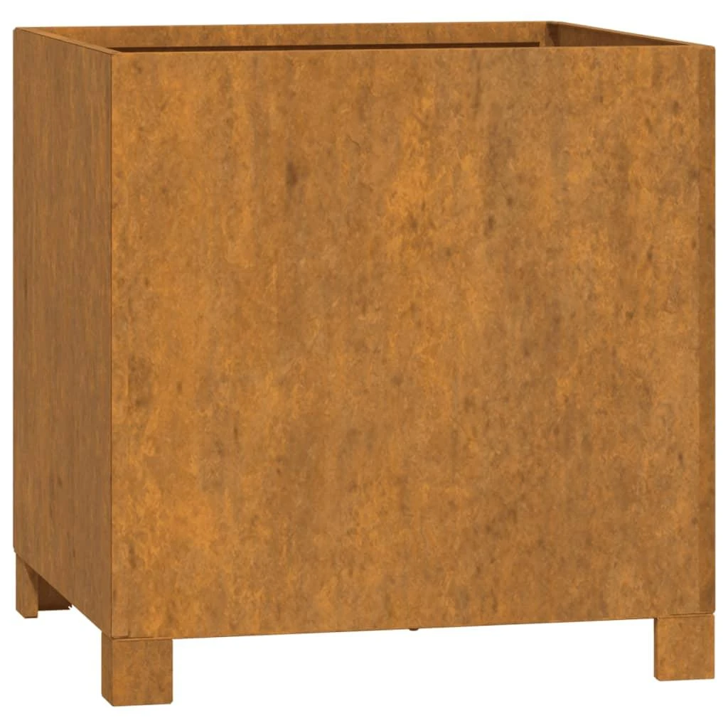 Lovelis su kojelėmis, rūdžių, 42x40x43cm, Corten plienas