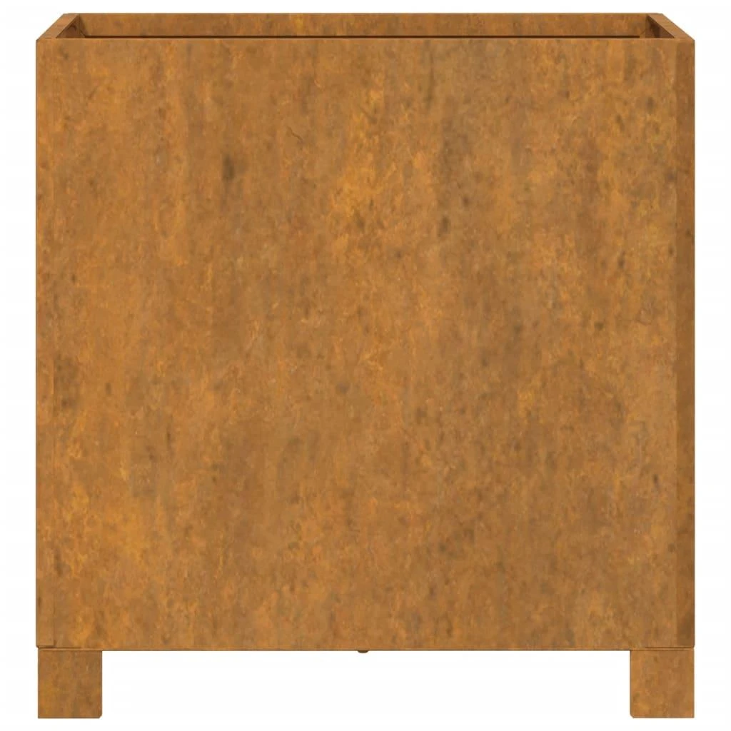 Lovelis su kojelėmis, rūdžių, 42x40x43cm, Corten plienas