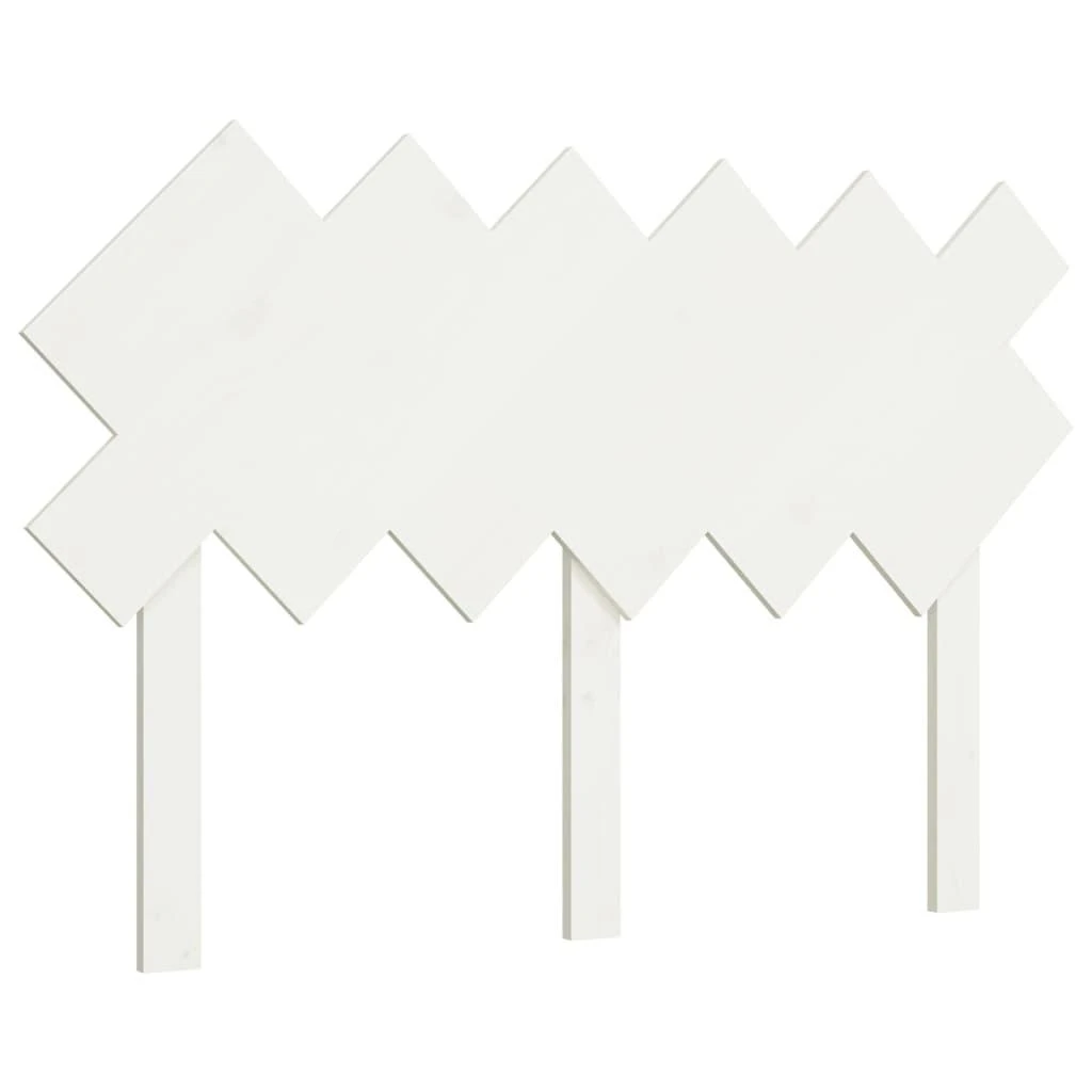 Lovos galvūgalis, baltas, 122,5x3x80,5cm, pušies masyvas