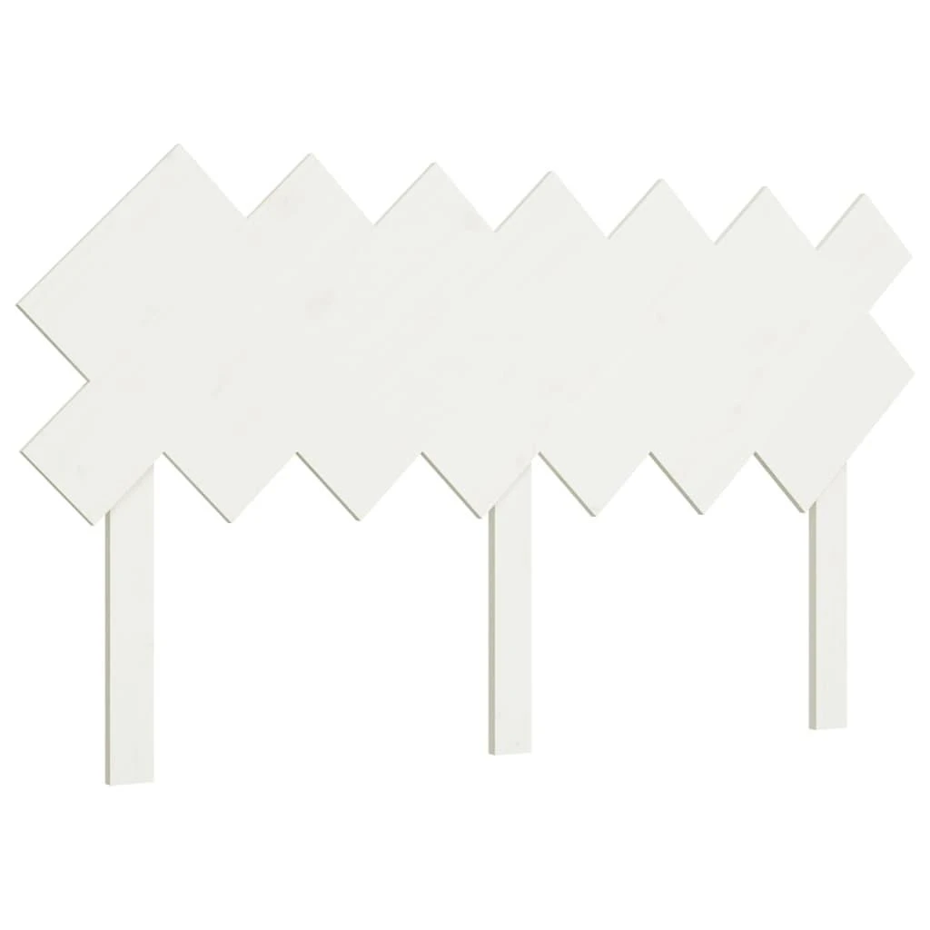 Lovos galvūgalis, baltas, 141x3x80,5cm, pušies medienos masyvas