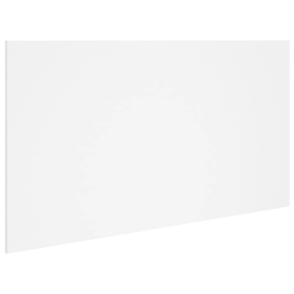 Lovos galvūgalis, baltas, 160x1,5x80cm, apdirbta mediena