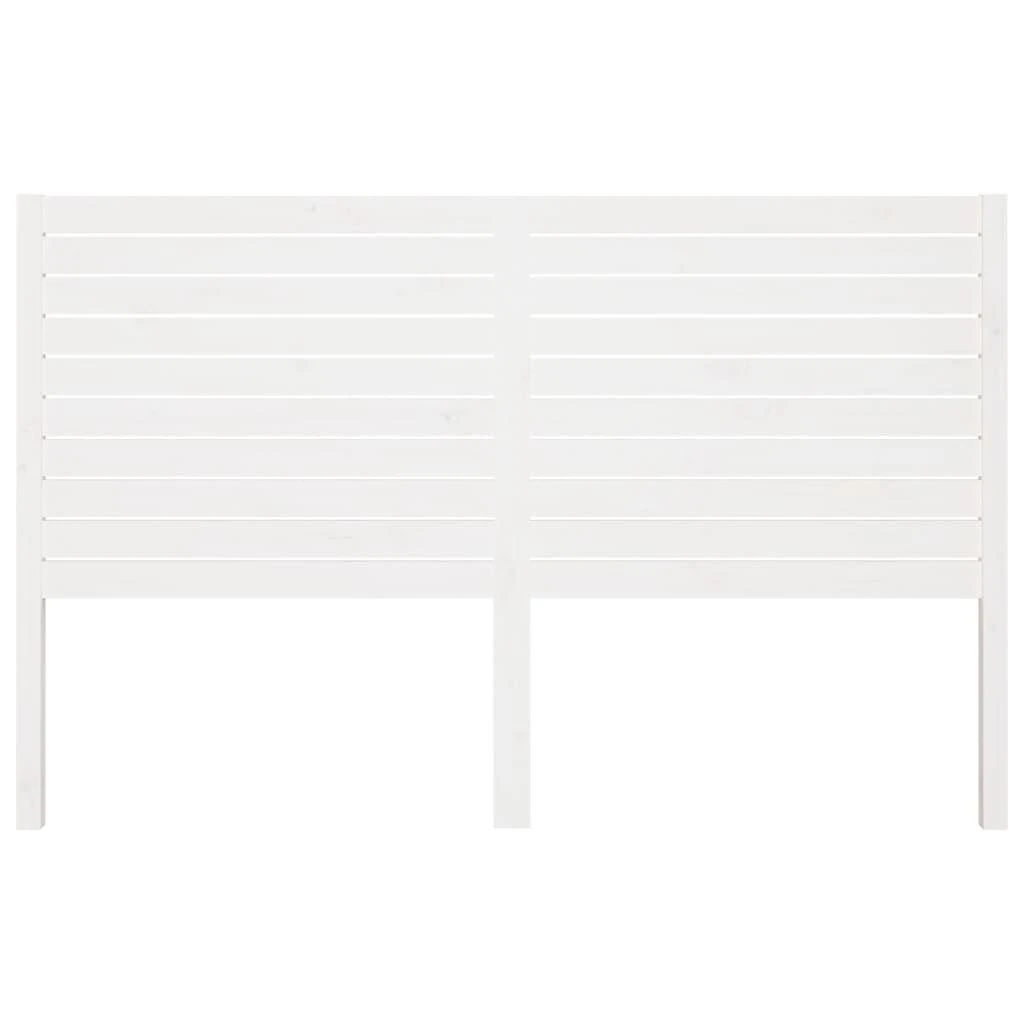Lovos galvūgalis, baltas, 186x4x100cm, pušies medienos masyvas