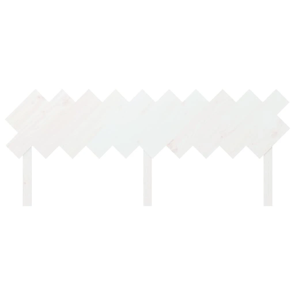 Lovos galvūgalis, baltas, 196x3x80,5cm, pušies medienos masyvas