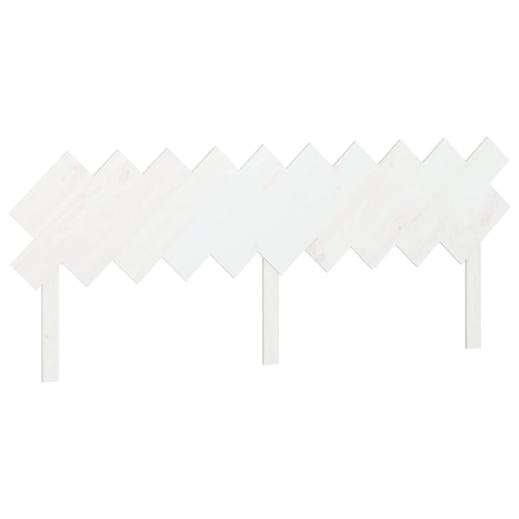 Lovos galvūgalis, baltas, 196x3x80,5cm, pušies medienos masyvas