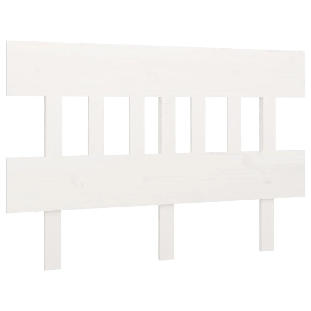 Lovos galvūgalis, baltas, 203,5x3x81cm, pušies medienos masyvas