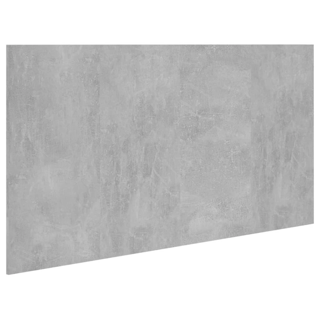 Lovos galvūgalis, betono pilkas, 160x1,5x80cm, apdirbta mediena