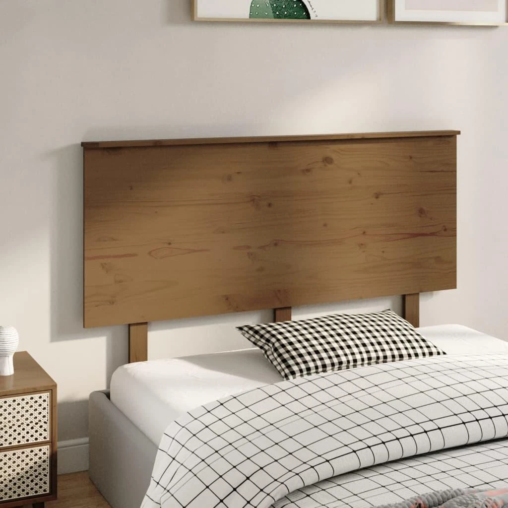 Lovos galvūgalis, medaus rudas, 139x6x82,5cm, pušies masyvas