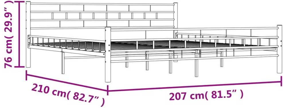 Lovos rėmas, baltos spalvos, 200x200cm, metalas