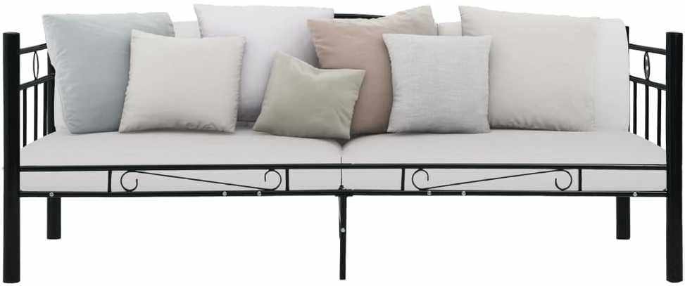 Lovos rėmas, juodos spalvos, 90x200cm, metalas