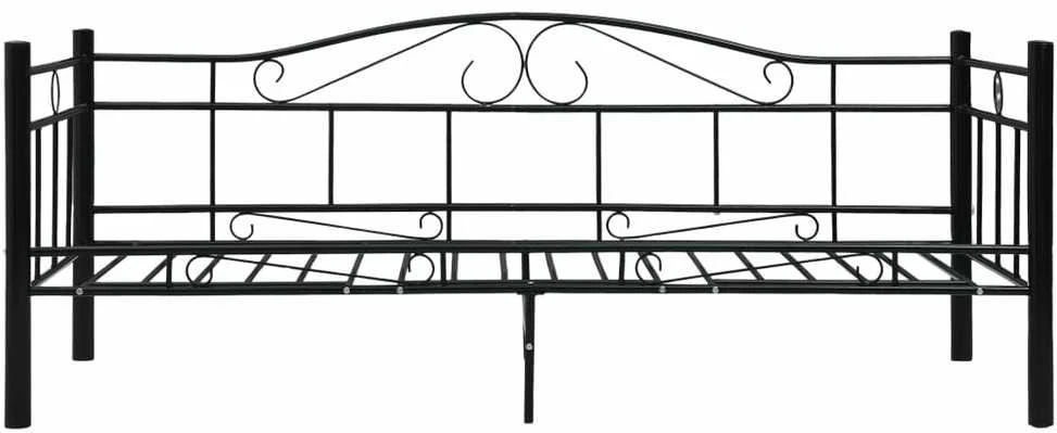 Lovos rėmas, juodos spalvos, 90x200cm, metalas