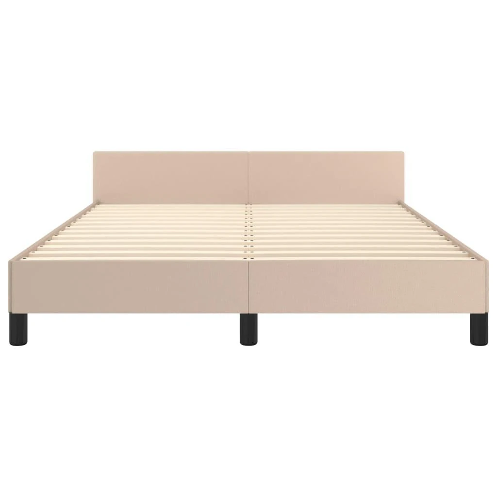 Lovos rėmas su galvūgaliu be čiužinio, kapučino, 140x200cm